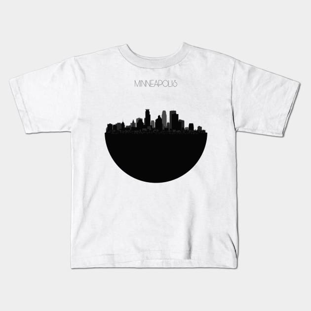 Minneapolis Skyline Kids T-Shirt by inspirowl